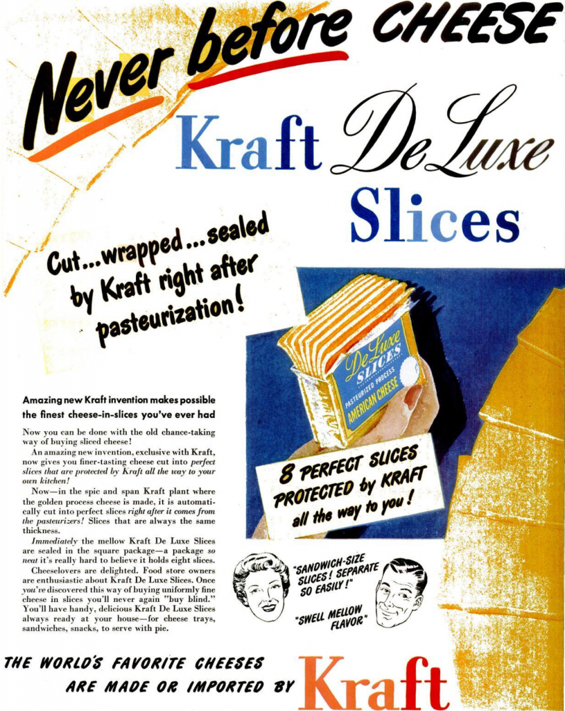 Kraft innovation from 1950